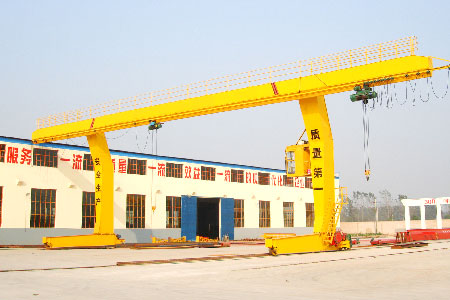 L type single girder gantry crane